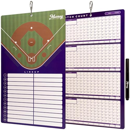 Murray Sporting Goods Baseball Team Colors Dry Erase Coaches Clipboard - style: Purple
