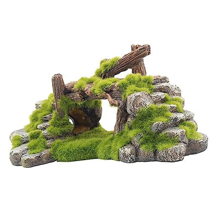 Aquarium Decoration Resin Tree Bridge Ornament for Desktop Living Room Decor