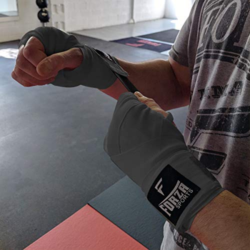 Forza Sports 180" Mexican Style Boxing and MMA Handwraps - color: Gray