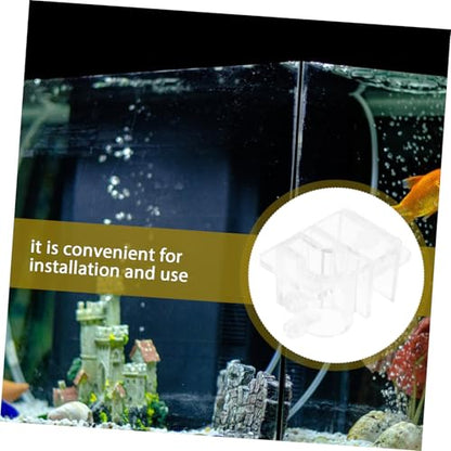 Mikikit Robust Aquarium Water Holder Fish Tank Tubing Clamp Acrylic Tool Rack Accessory