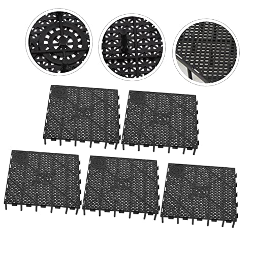 GANAZONO 5pcs Aquarium Isolation Board Fish Tank Divider for Breeding Landscaping Breathable Mesh Panels Black Bottom Plate for Fish Prevention