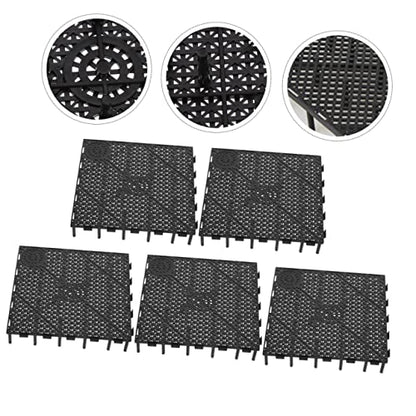 GANAZONO 5pcs Aquarium Isolation Board Fish Tank Divider for Breeding Landscaping Breathable Mesh Panels Black Bottom Plate for Fish Prevention