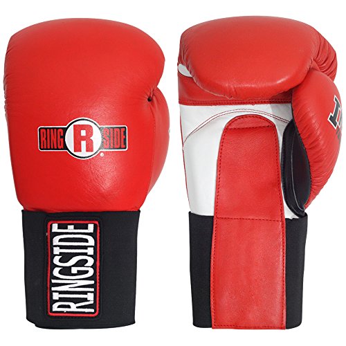 Ringside IMF Tech Hook and Loop Boxing Training Sparring Gloves - color: Red, size: 18-Ounces