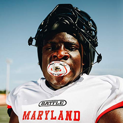 Battle Sports Oxygen Football Mouthguard - color: Red/White, size: One Size