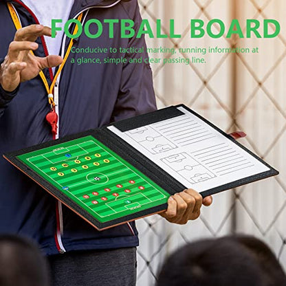 Joyeee Magnetic Tactics Coaching Boards, Football Coaching Planner, Football Coaching Accessories, Referee Football Coach Gifts, Soccer Clipboard Soccer Training Equipment for Kids, 48 x 32 CM