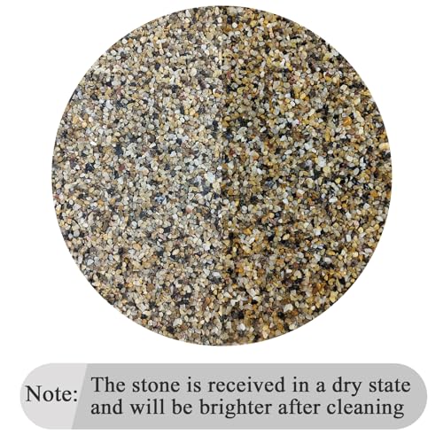 20lbs Fish Tank Sand, 1/16 inch Small Aquarium Gravel. Decorative Pea Gravel River Rocks for Air Plants, Vase Fillers, Landscaping and Succulent Soil Cover - size: 1/16 Inch