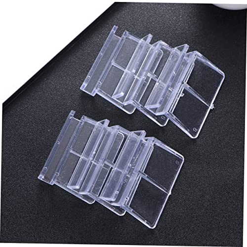 POPETPOP 10pcs Acrylic Aquarium Bracket Fish Tank Support Holder Clear Rack for Glass Covers Suitable for Small Pets