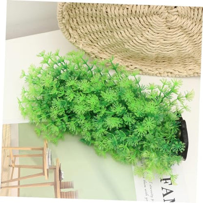 Happyyami Large Fish Tank Decorations Aquarium Plant Ornament Underwater Grass Sculpture Fake Aquarium Plants Plastic Desktop Decoration