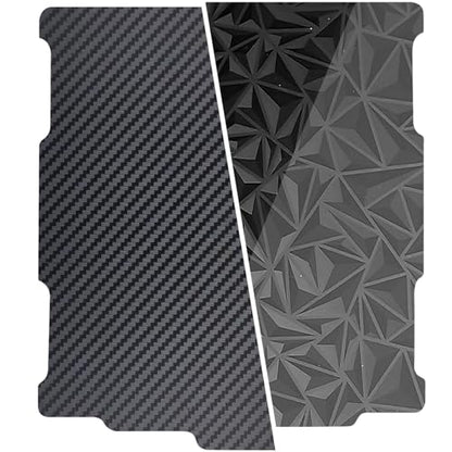 Upgraded 178x184MM for X-Maker Build Plate PET PEO Magnetic Baseplate Double Sided Smooth Heated Bed Spring Steel Flexible Platform for X-Maker 3D Printer Accessories Replacement - size: 178x184mm, style: Black PEO+PET