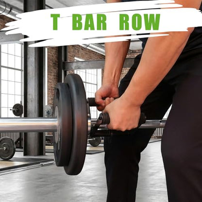 Double D Row Handle LAT Pulldown Attachments,Comfort Rubber Grip V Bar Attachmentt for Cable Machine Home Gym Accessory - color: Black Double D