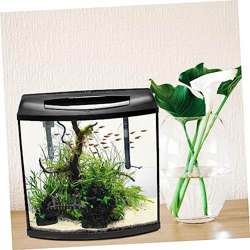 BESPORTBLE Underwater Suspension Bridge Decor for Fish Tank Resin Rockery Ornament Aquarium Landscaping Statue for Betta Fish Habitat and Aquarium Accessory
