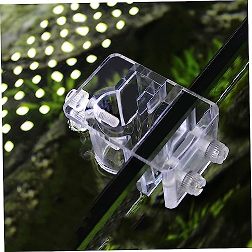 Kisangel Acrylic Fish Tank Water Holder Clamp Fixed Clip for Aquarium Hose Tube