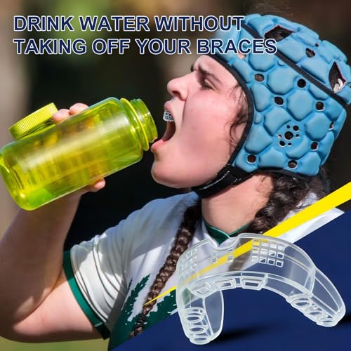 BBTO 10 Pack Adult Moldable Sports Mouth Guard with Perforation(Clear) - color: Clear