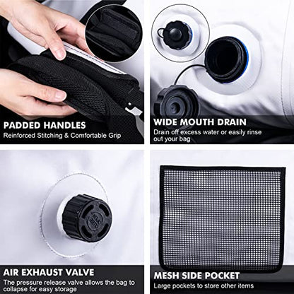 Goture Insulated Fish Cooler Bag,Travel Insulated Cooler Bag,Monster Leakproof Fish Kill Bag, Portable Small/Medium/Large Cooler Bag for Outdoor Travel Camp Beach Picnic with Drain Plug - color: Medium-46.7x11.8x19.7in