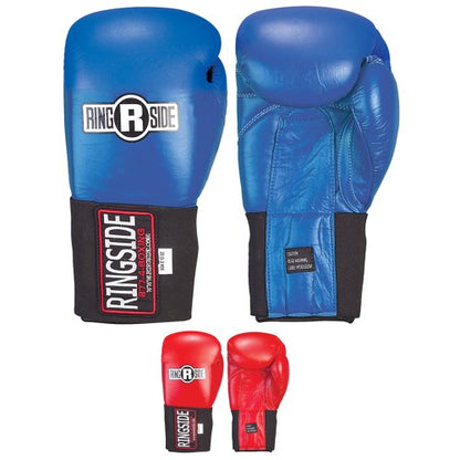 Ringside Competition-Like Safety Sparring Gloves Hook & Loop - color: Red, size: 12-Ounce