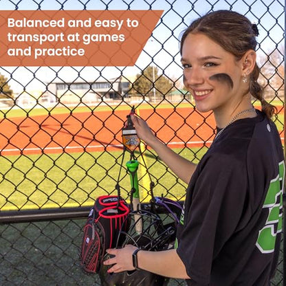 BatBob Team 12 Pack - Dugout Organizer & Single Bat Rack - Bat Holder for Dugout Fence - Baseball Softball Dugout Organizer - Holds Bat, Helmet, Glove & Face Mask - Baseball Bat Holder - Made in USA - color: 12 Pack - Black