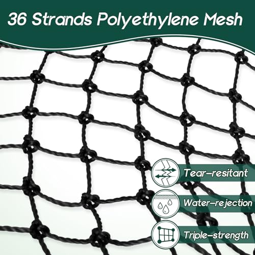 Foldable Drop and Pier Fishing Net, Portable Bridge Net, Foldable Crab Net Bait Shrimp Net with Foldable Bucket Soft Steel Hoop and 32FT Rope Storage Bag