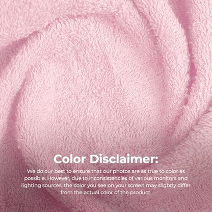 Avalon Towels Salon Towel - Pink Hand Towels Bulk Pack of 24 - 100% Cotton Absorbent Spa, Facial & Gym Towel for Working Out - 16x27 Inches (Not Bleach Proof) - color: Pink