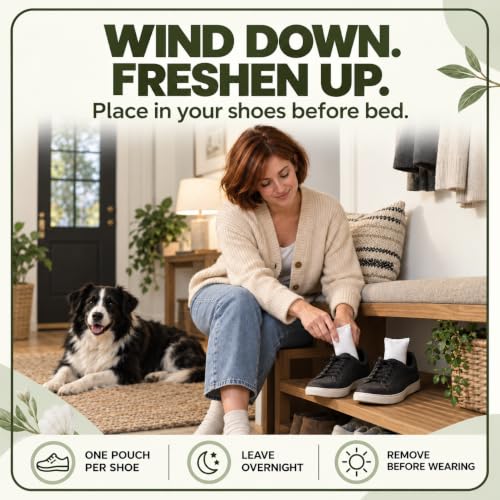 Perfa Shoe Deodorizer Pack of 2 - Linen Scent Odor Eliminator