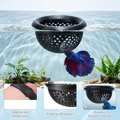 salbsever 2 Pcs Betta Hammock for Aquarium, Betta Bed Shrimp Shelter 3D Printed Beta Hammock Safe Resting Spot for Beta Fish, Shrimp and Small Fish