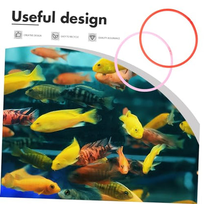 BESPORTBLE Floating Plant Rings Fish Feeding Circles Floating Duckweed Separator Aquarium Decor Green Plant Decor Reusable