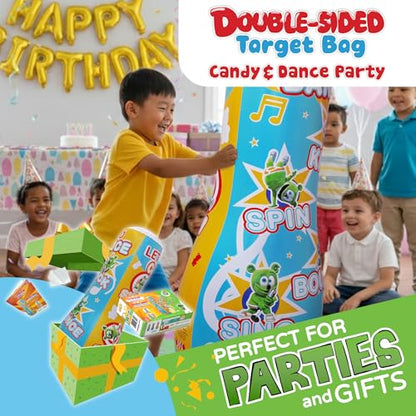 INFLATABLE DUDES Kids Punching Bag- Bop Bag | Sand-Base - color: Gummibar | Pre-filled with Sand, size: 47"