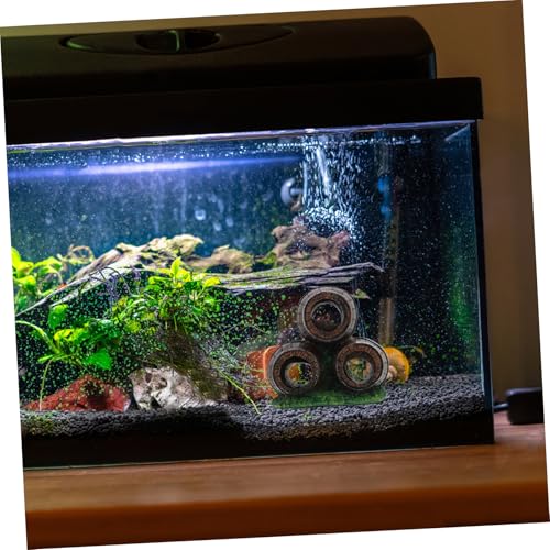 Large Natural Driftwood Aquarium Decor Resin Wine Barrel Fish Tank Cave