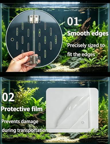 5mm Thicked Round Acrylic Aquarium Cover, Customizable Fish Tank Top Panel, Cuttable Lid for Aquariums, Reptile Habitats and Display Tanks(8in/20.32cm)