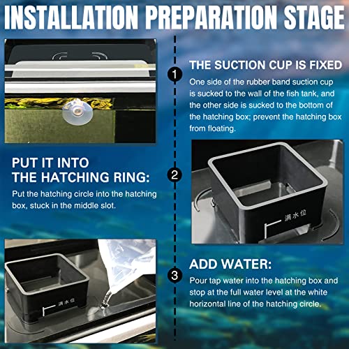 Brine Shrimp Hatchery Incubator Kit Dish, Efficient and Easy Brine Shrimp Hatchery Collect with Net, Measuring Cup, Eggs Spoon, Dropper