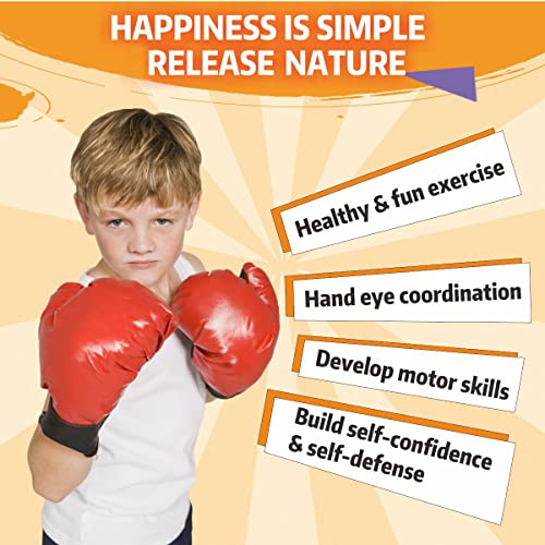 Punching Bag for Kids, 3-12 Adjustable Boxing Equipment with Boxing Gloves, Boxing Set as Boys & Girls Toys Gifts