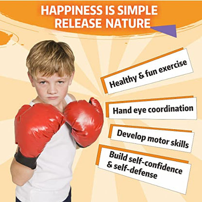 Punching Bag for Kids, 3-12 Adjustable Boxing Equipment with Boxing Gloves, Boxing Set as Boys & Girls Toys Gifts