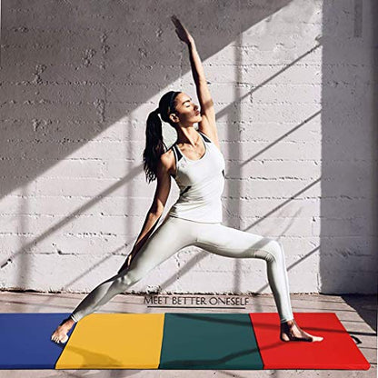 Meet Perfect Folding Gymnastics Mat - color: Colorful