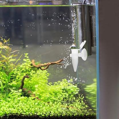 Cabilock 5pcs Mini Aquarium Feeder Tube with Suction Cup Automatic Shrimp Dropper Feeder for Small Fish Tank Breeding and Ornamental Fish
