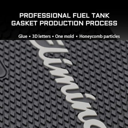for Kawasaki Eliminator 450 400 500 SE 2024 2025 Motorcycle Accessories Side Fuel Tank Grips Tank Pads Protector Stickers Decal Gas Knee Grip Traction Pad Tankpad PVC Rubber Black