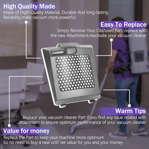 HASMX 4-Pack 833954 841708 Vacuum Cleaner Hepa Exhaust Replacement Filter Cover Door for Super Coach Pro 10, Super Coach Pro 6,ProTeam Backpack 107303, 107310
