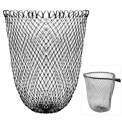 Fishing Net Fish Landing Net Foldable Fishing Replacement Net for Freshwater Saltwater Fishing Net Replacement Netting Green/Black 2 Colors Handle/Frame Not Included