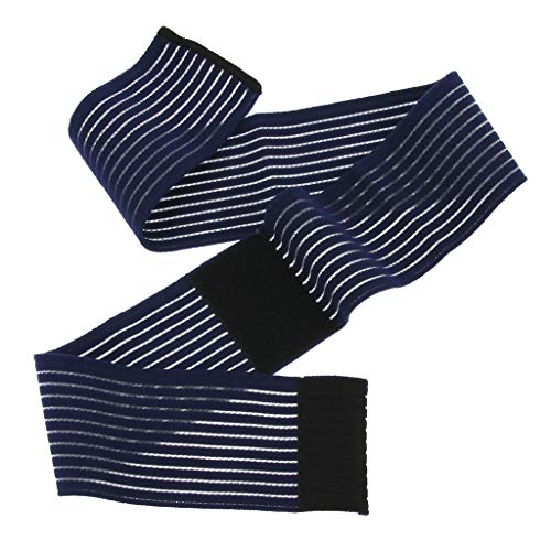 Elastic Ankle Support Bandage Breathable Ankle Brace Guard Sports Knee Elbow Wrist Calf Thigh Compression Wrap Ankle Exercise Wrap Strap for Running Riding Fitness - color: Blue