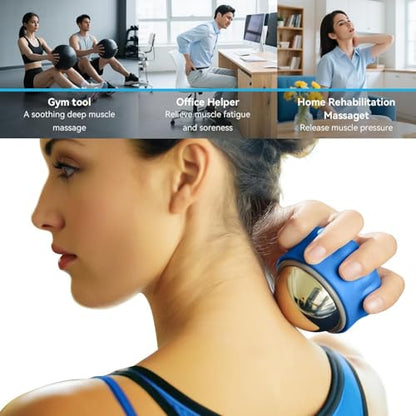 iECO Massage Ice Roller Ball Cold & Heat Therapy Plantar Fasciitis Roller - color: Blue