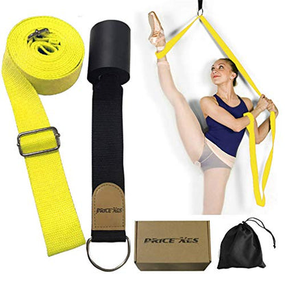 Yoga Stretch Strap - to Improve Leg Stretching - Perfect Home Equipment for Ballet, Dance, Warm upand Gymnastic Exercise - Excellent Gift for Your Friends, Children, and Loved Ones - color: Yellow