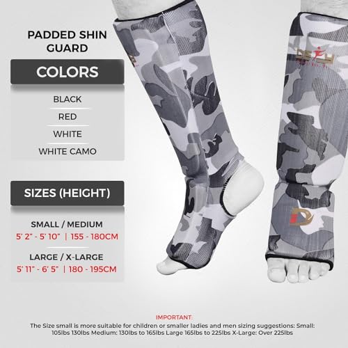 DEFY Shin Instep Foam Padded Shin Guard Protector Shin Support MMA Foot Protection Kickboxing