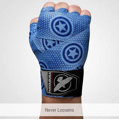 Hayabusa Marvel Hero Elite Mexican Style Boxing Hand Wraps for Men & Women - color: Captain America