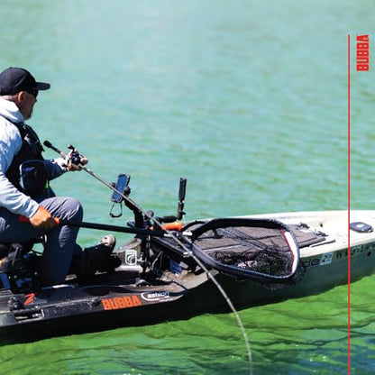 Bubba Telescoping Net with Non-Slip Grip, Collapsible, Adjustable, Durable Aluminum, Lightweight, for Fishing, Boating, and Outdoors - size: Medium