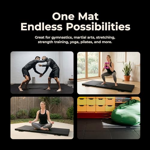 Sunny Health & Fitness Durable Multi-Use Floor Mats for Home, Gym & Play | Exercise Floor Mat, Cushioned Support, Connect Multiple Mats, Easy-Clean Surface, Home Gym, Playroom, Floor Protection - style: 6 FT x 2 FT