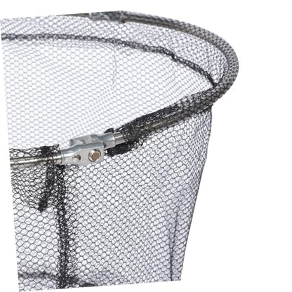 HEMOTON 4pcs Foldable Fishing Net Replacement Heads 40cm Stainless Steel Landing Nets with Deep Soft Flexible Mesh for Freshwater and Saltwater Trout Carp Fishing