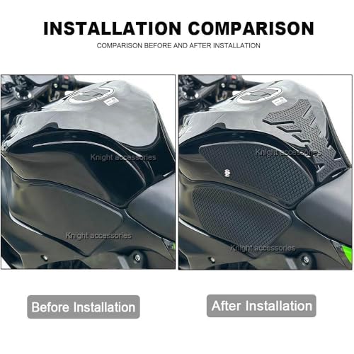 for ZX-6R /ZX 636 ZX6R ZX636 2013-2025 Accessories Fuel Tank Pads Protect Motorcycle Fuel Tank Stickers Fuel Tank Protection Pads Knee Anti-Slip Pads Fuel Tank Grips Tank Pads