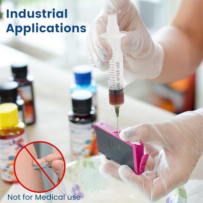 20ml Independent Packing Industrial Luer Lock Syringes with Needle and Sealing Caps for Engineered Fluid，Glue Applicator and Refilling (Pack of 5) - style: 20ml/cc