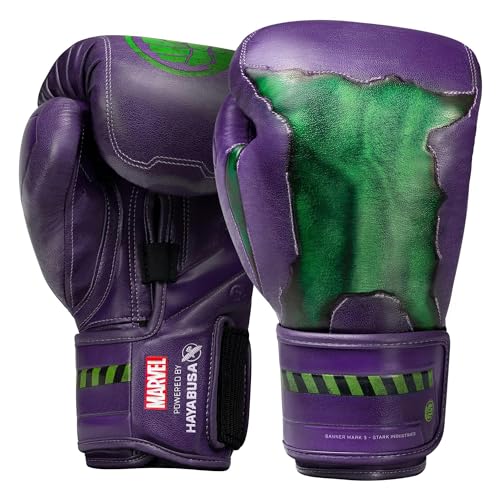 Hayabusa Marvel Hero Elite Boxing Gloves - color: Hulk, size: 12oz