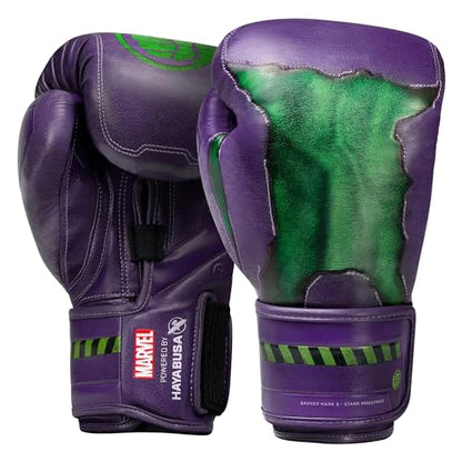 Hayabusa Marvel Hero Elite Boxing Gloves - color: Hulk, size: 12oz