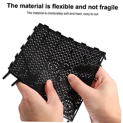 HANABASS 5pcs Aquarium Divider Trays Flexible Grid Divider for Fish Tank Isolation for Fish Prevention Easy to Assemble Bottom Plates