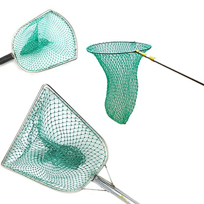 Fishing Net Replacement Netting Fishing Landing Net Replacement Net for Freshwater Saltwater Fishing Green 6 Sizes